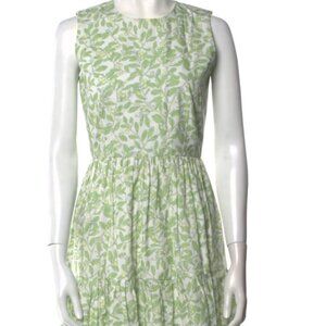 Coco Shop Round Neck Dress in Light Green Limes Size SMALL